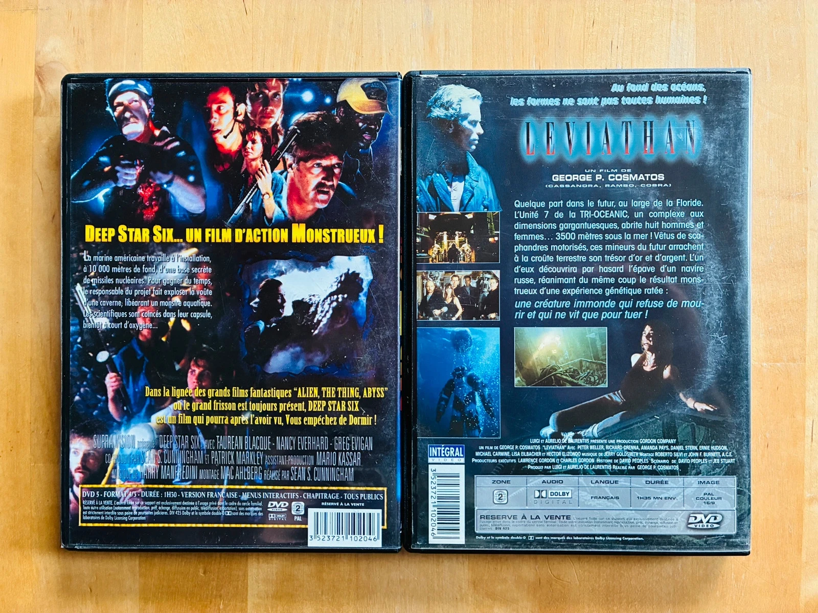 Lot 2 DVD special underwater horror: Leviathan and Deep Star Six. – photo 3